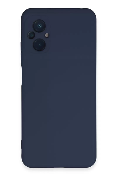 Xiaomi Poco M5 Kılıf Nano içi Kadife Silikon - Lacivert