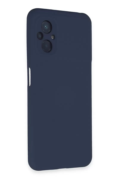 Xiaomi Poco M5 Kılıf Nano içi Kadife Silikon - Lacivert