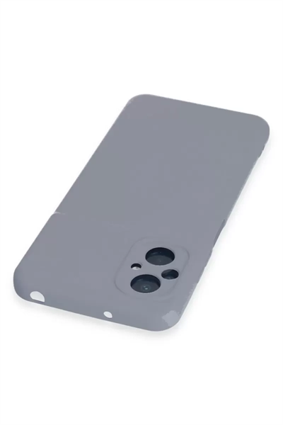 Xiaomi Poco M5 Kılıf Nano içi Kadife Silikon - Gri