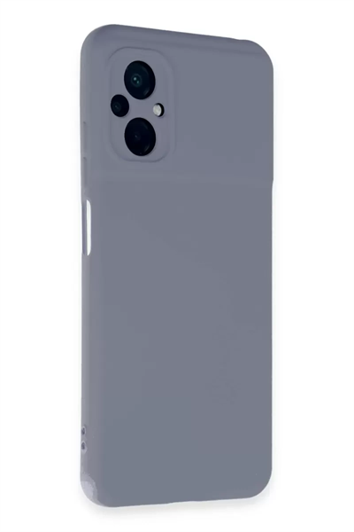 Xiaomi Poco M5 Kılıf Nano içi Kadife Silikon - Gri