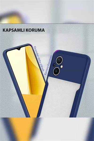 Xiaomi Poco M5 Kılıf Platin Silikon - Kırmızı