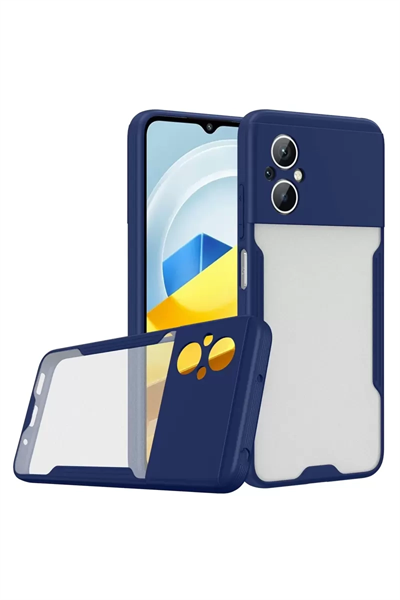 Xiaomi Poco M5 Kılıf Platin Silikon - Lacivert
