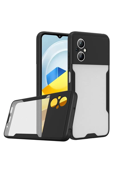 Xiaomi Poco M5 Kılıf Platin Silikon - Siyah