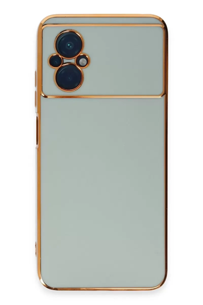 Xiaomi Poco M5 Kılıf Volet Silikon - Açık Yeşil