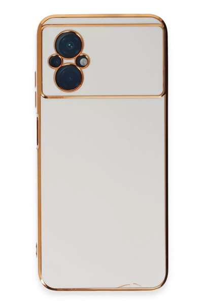 Xiaomi Poco M5 Kılıf Volet Silikon - Beyaz