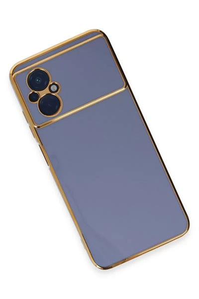Xiaomi Poco M5 Kılıf Volet Silikon - Mavi