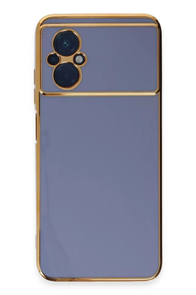 Xiaomi Poco M5 Kılıf Volet Silikon - Mavi