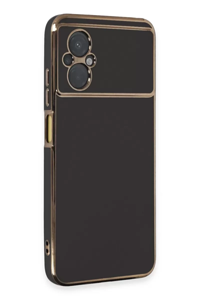 Xiaomi Poco M5 Kılıf Volet Silikon - Siyah