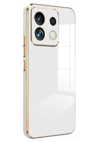 Xiaomi Poco M6 Pro 4G Kılıf Volet Silikon - Beyaz