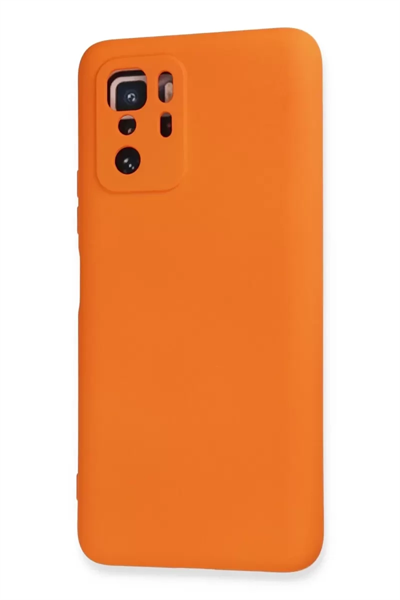Xiaomi Poco X3 GT Kılıf Nano içi Kadife Silikon - Turuncu
