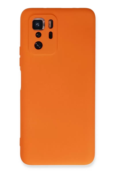 Xiaomi Poco X3 GT Kılıf Nano içi Kadife Silikon - Turuncu