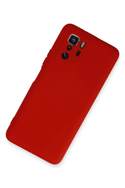 Xiaomi Poco X3 GT Kılıf Nano içi Kadife Silikon - Kırmızı