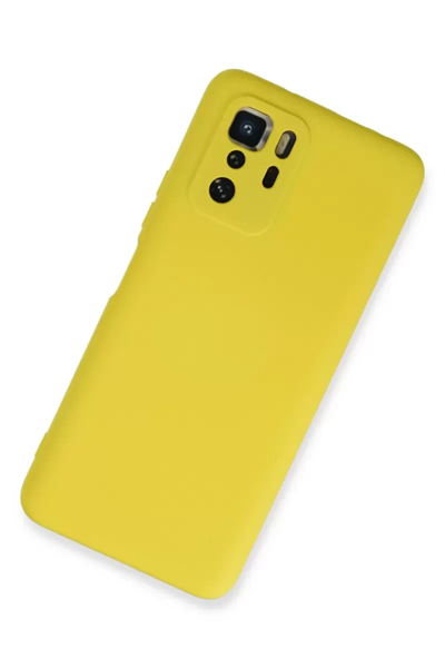 Xiaomi Poco X3 GT Kılıf Nano içi Kadife Silikon - Sarı