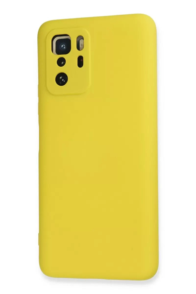Xiaomi Poco X3 GT Kılıf Nano içi Kadife Silikon - Sarı