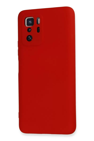 Xiaomi Poco X3 GT Kılıf Nano içi Kadife Silikon - Kırmızı