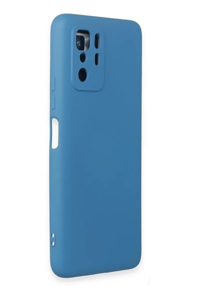 Xiaomi Poco X3 GT Kılıf Nano içi Kadife Silikon - Mavi