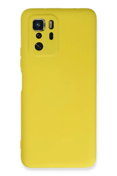 Xiaomi Poco X3 GT Kılıf Nano içi Kadife Silikon - Sarı