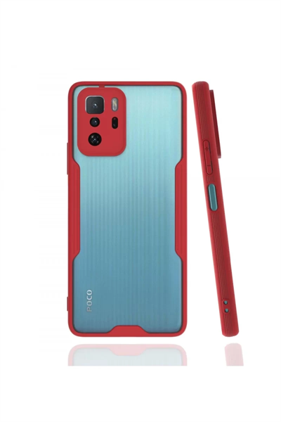 Xiaomi Poco X3 GT Kılıf Platin Silikon - Kırmızı