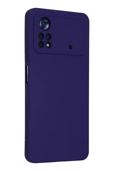 Xiaomi Poco X4 Pro 5G Kılıf Nano içi Kadife Silikon - Mor