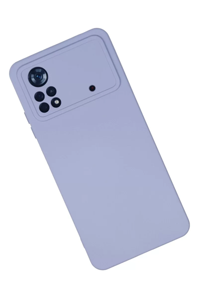 Xiaomi Poco X4 Pro 5G Kılıf Nano içi Kadife Silikon - Lila