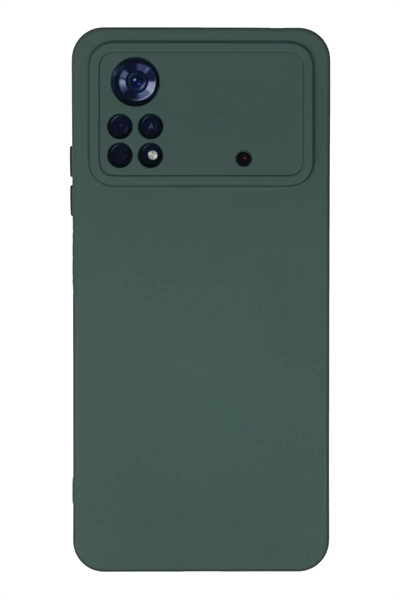 Xiaomi Poco X4 Pro 5G Kılıf Nano içi Kadife Silikon - Koyu Yeşil