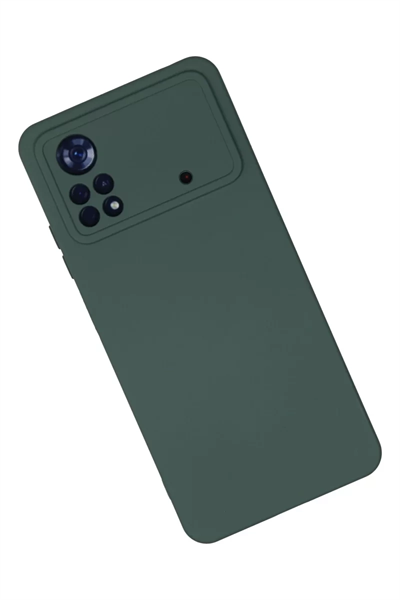Xiaomi Poco X4 Pro 5G Kılıf Nano içi Kadife Silikon - Koyu Yeşil