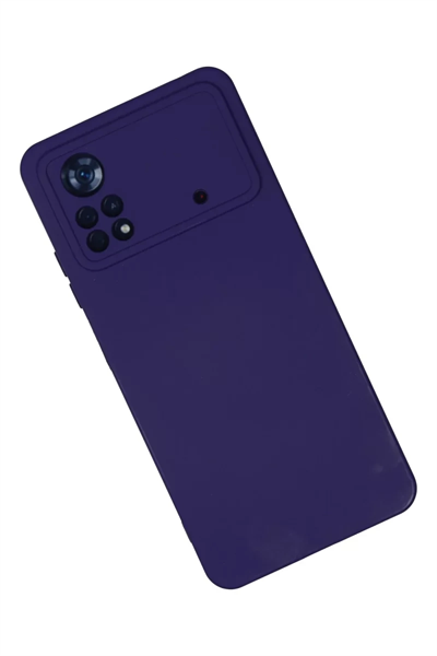 Xiaomi Poco X4 Pro 5G Kılıf Nano içi Kadife Silikon - Mor