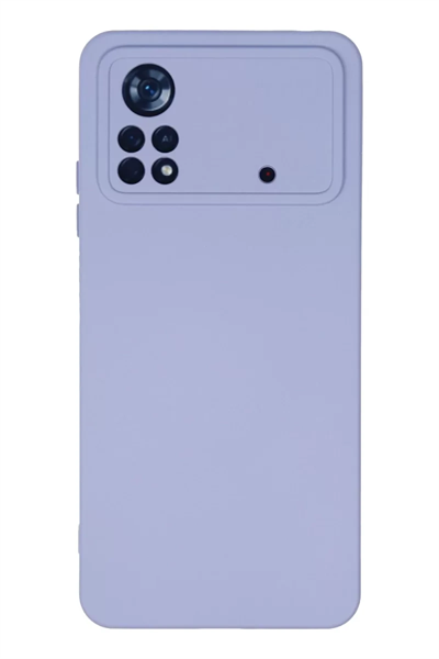 Xiaomi Poco X4 Pro 5G Kılıf Nano içi Kadife Silikon - Lila