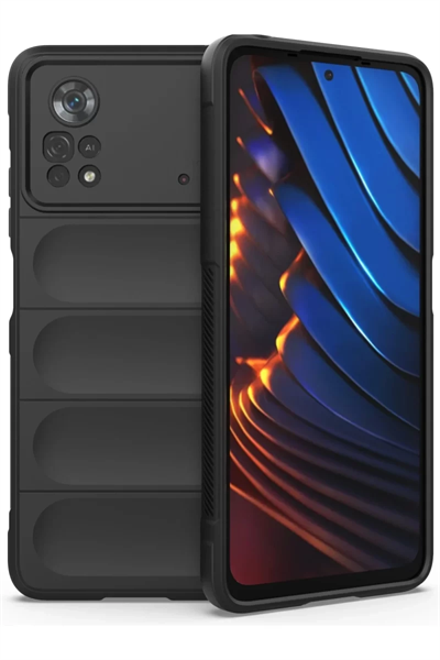 Xiaomi Poco X4 Pro 5G Kılıf Optimum Silikon - Siyah