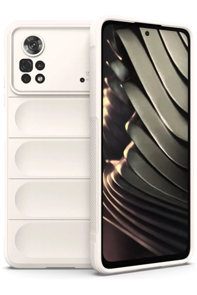 Xiaomi Poco X4 Pro 5G Kılıf Optimum Silikon - Krem