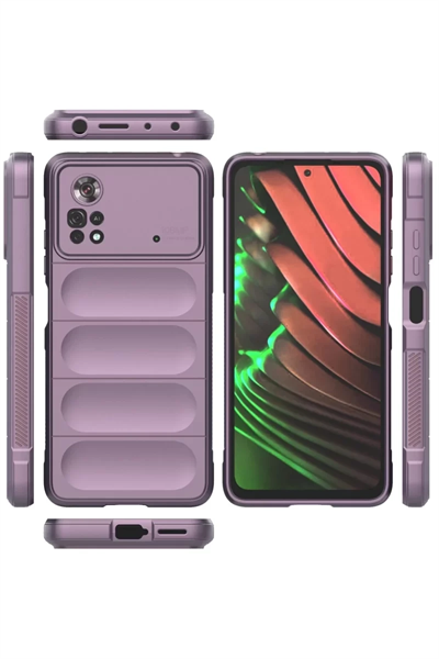 Xiaomi Poco X4 Pro 5G Kılıf Optimum Silikon - Mor