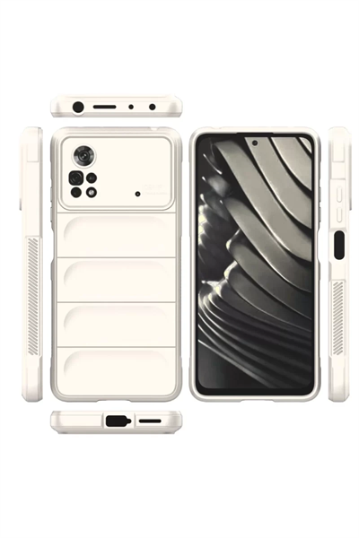 Xiaomi Poco X4 Pro 5G Kılıf Optimum Silikon - Krem