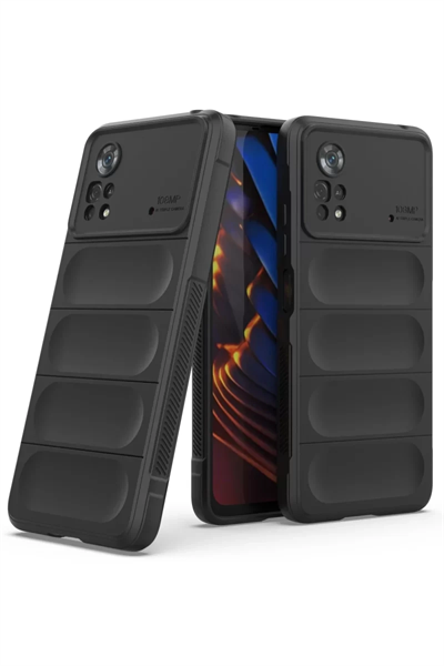 Xiaomi Poco X4 Pro 5G Kılıf Optimum Silikon - Siyah