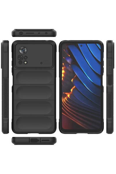 Xiaomi Poco X4 Pro 5G Kılıf Optimum Silikon - Siyah