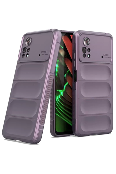 Xiaomi Poco X4 Pro 5G Kılıf Optimum Silikon - Mor