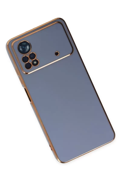 Xiaomi Poco X4 Pro 5G Kılıf Volet Silikon - Mavi