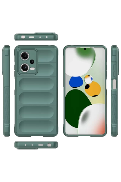 Xiaomi Poco X5 5G Kılıf Optimum Silikon - Koyu Yeşil