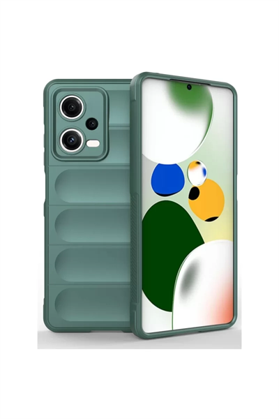 Xiaomi Poco X5 5G Kılıf Optimum Silikon - Koyu Yeşil