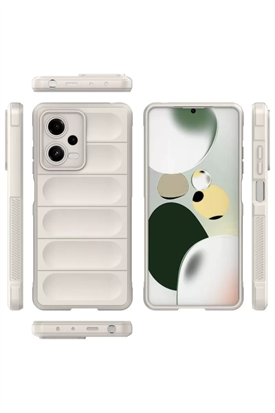 Xiaomi Poco X5 5G Kılıf Optimum Silikon - Krem