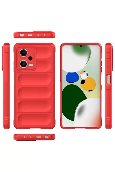 Xiaomi Poco X5 5G Kılıf Optimum Silikon - Kırmızı