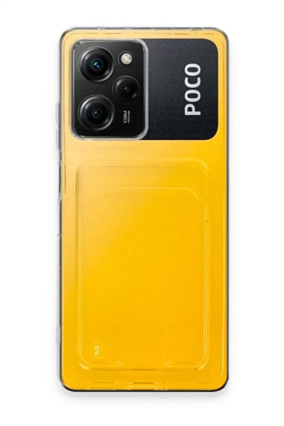 Xiaomi Poco X5 Pro 5G Kılıf Kart Şeffaf Silikon - Şeffaf