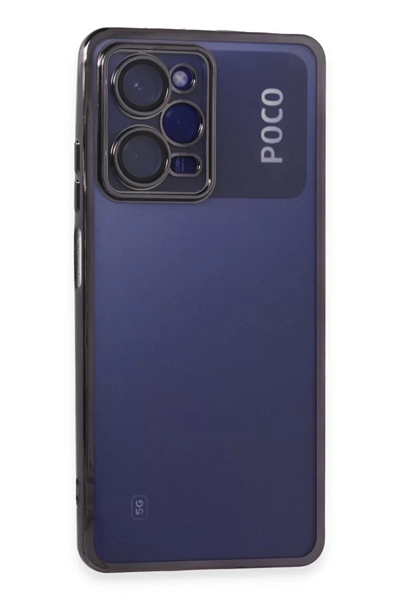 Xiaomi Poco X5 Pro 5G Kılıf Lensli Silikon - Mor