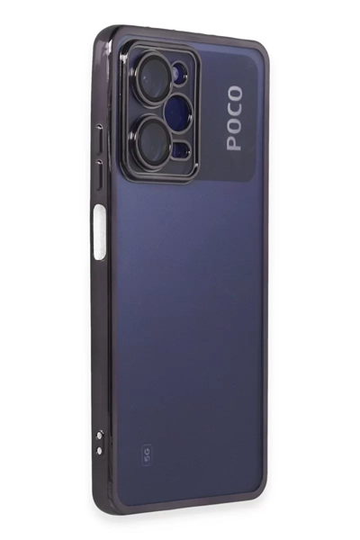 Xiaomi Poco X5 Pro 5G Kılıf Lensli Silikon - Mor