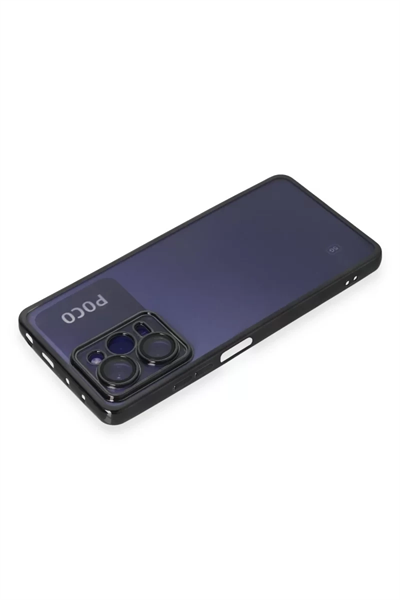 Xiaomi Poco X5 Pro 5G Kılıf Lensli Silikon - Siyah