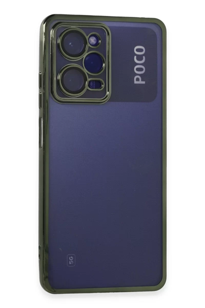 Xiaomi Poco X5 Pro 5G Kılıf Lensli Silikon - Yeşil