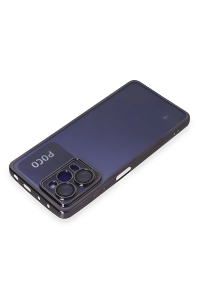 Xiaomi Poco X5 Pro 5G Kılıf Lensli Silikon - Mor