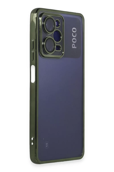 Xiaomi Poco X5 Pro 5G Kılıf Lensli Silikon - Yeşil