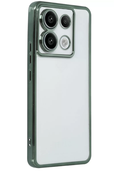 Xiaomi Poco X6 Kılıf Lensli Silikon - Yeşil