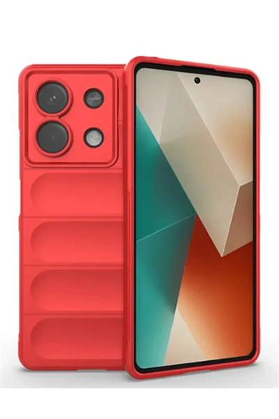 Xiaomi Poco X6 Kılıf Optimum Silikon - Kırmızı