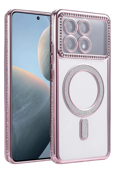Xiaomi Poco X6 Pro Joke Simli Magneticsafe Kılıf - Pembe